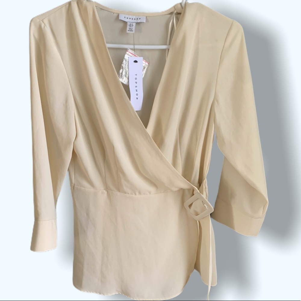 TopShop Cross Over Blouse